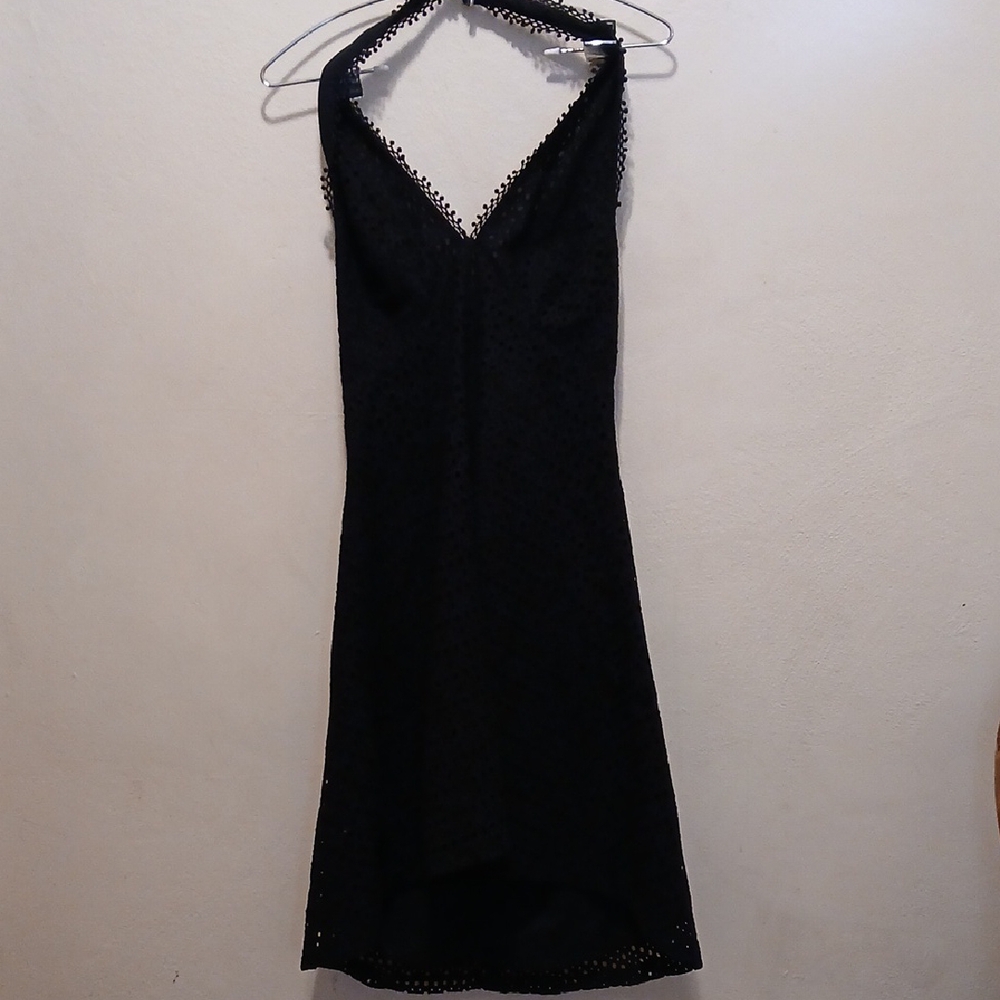 Badgley Mischka Black High Low Dress
